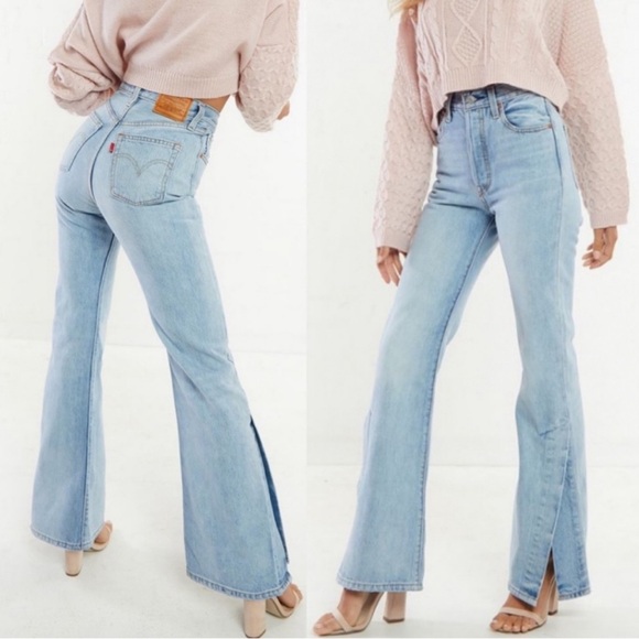 Levi’s Ribcage Split Flare Jeans Size 26 - Picture 1 of 12